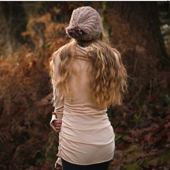 SOLD || Slow-Fashion Cowlneck Fleece Hoodie Sweater - NWOT - Picture 2 of 11